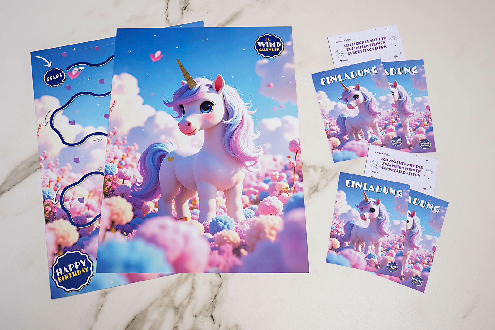 WIMB Calender Einhorn mit Einladungen