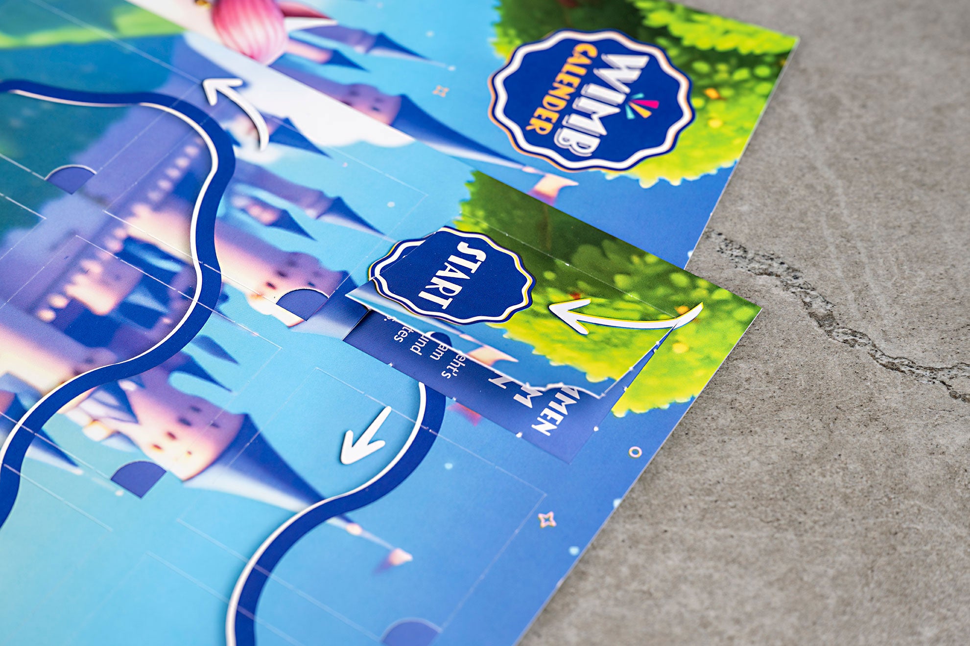 Detailansicht der Schlangenlinie beim WIMB Calender Prinzessin